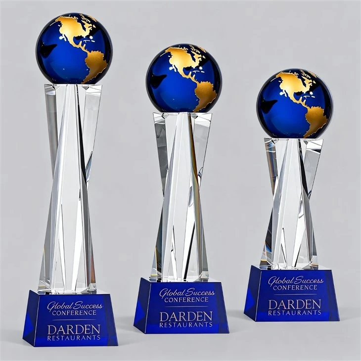Blue Crystal Globe Awards price
