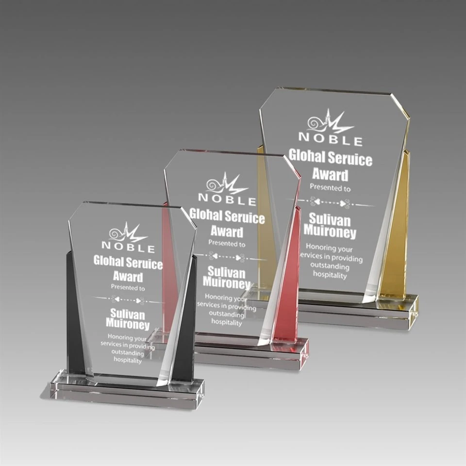 Customized Engraved Crystal Trophy